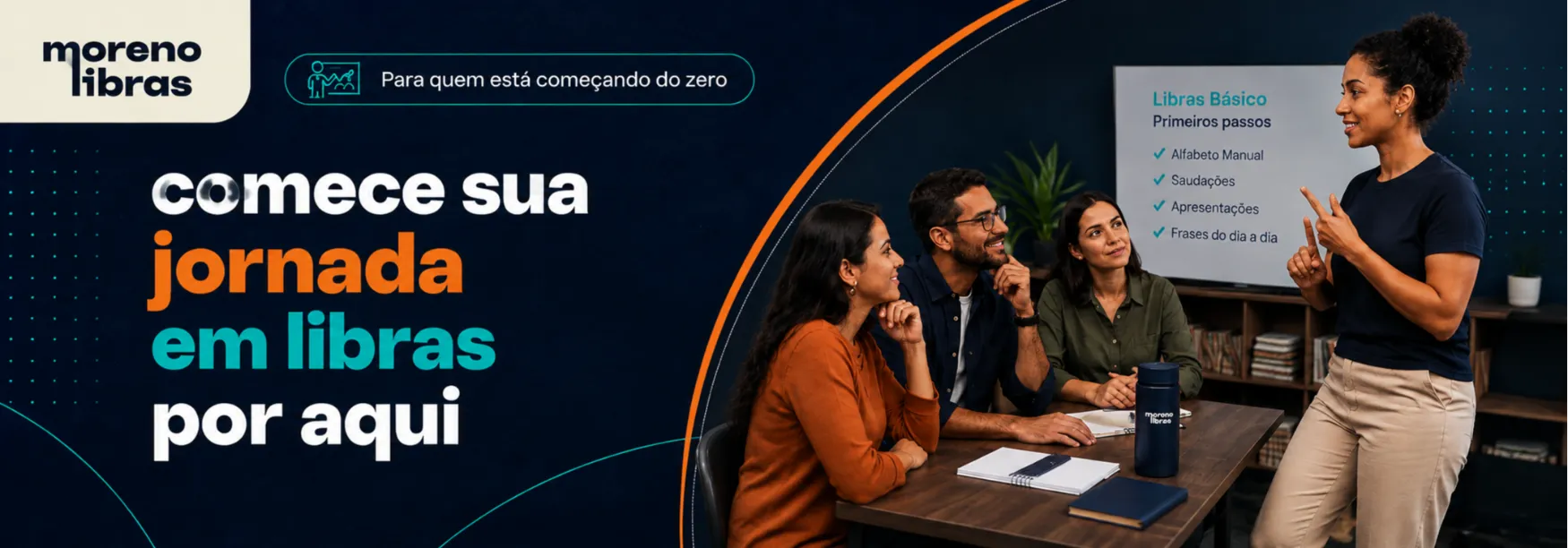 Comece sua jornada com a Libras